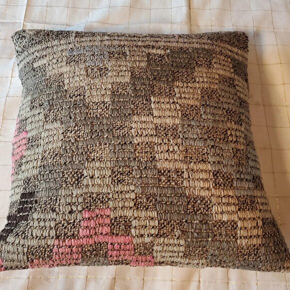 Vintage Turkish Kilim Pillow Cover 17" - Picture 1 of 4